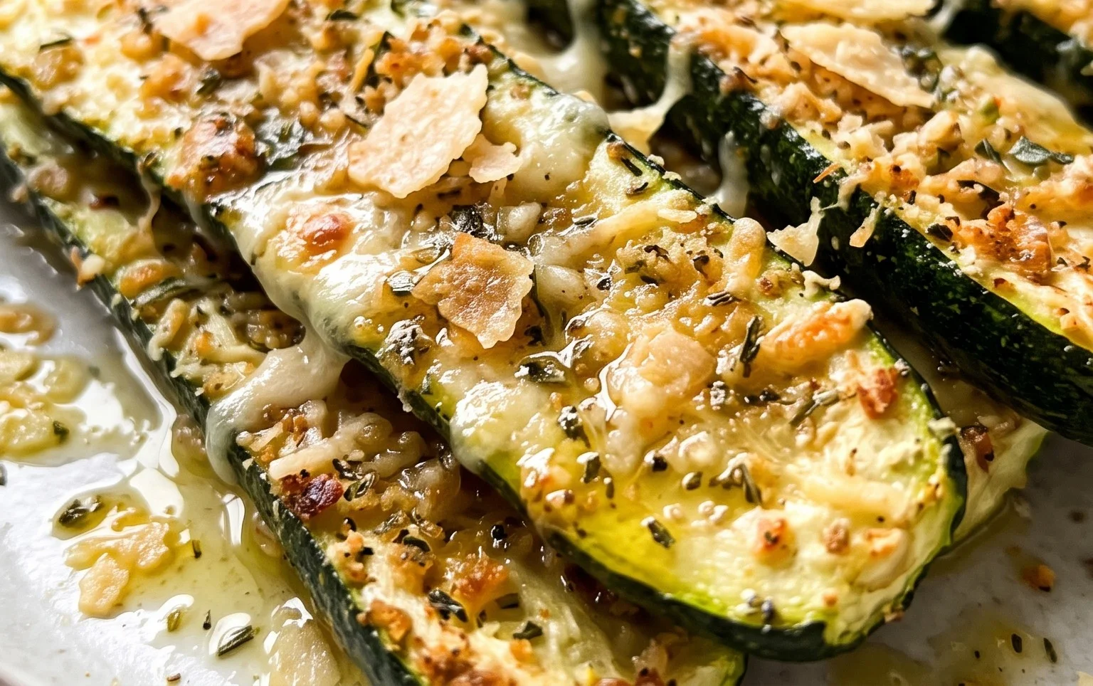Irresistibly Crunchy Garlic Parmesan Roasted Zucchini