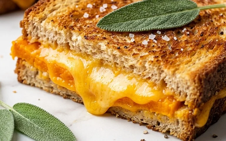 Cheddar Pumpkin Grilled Cheese