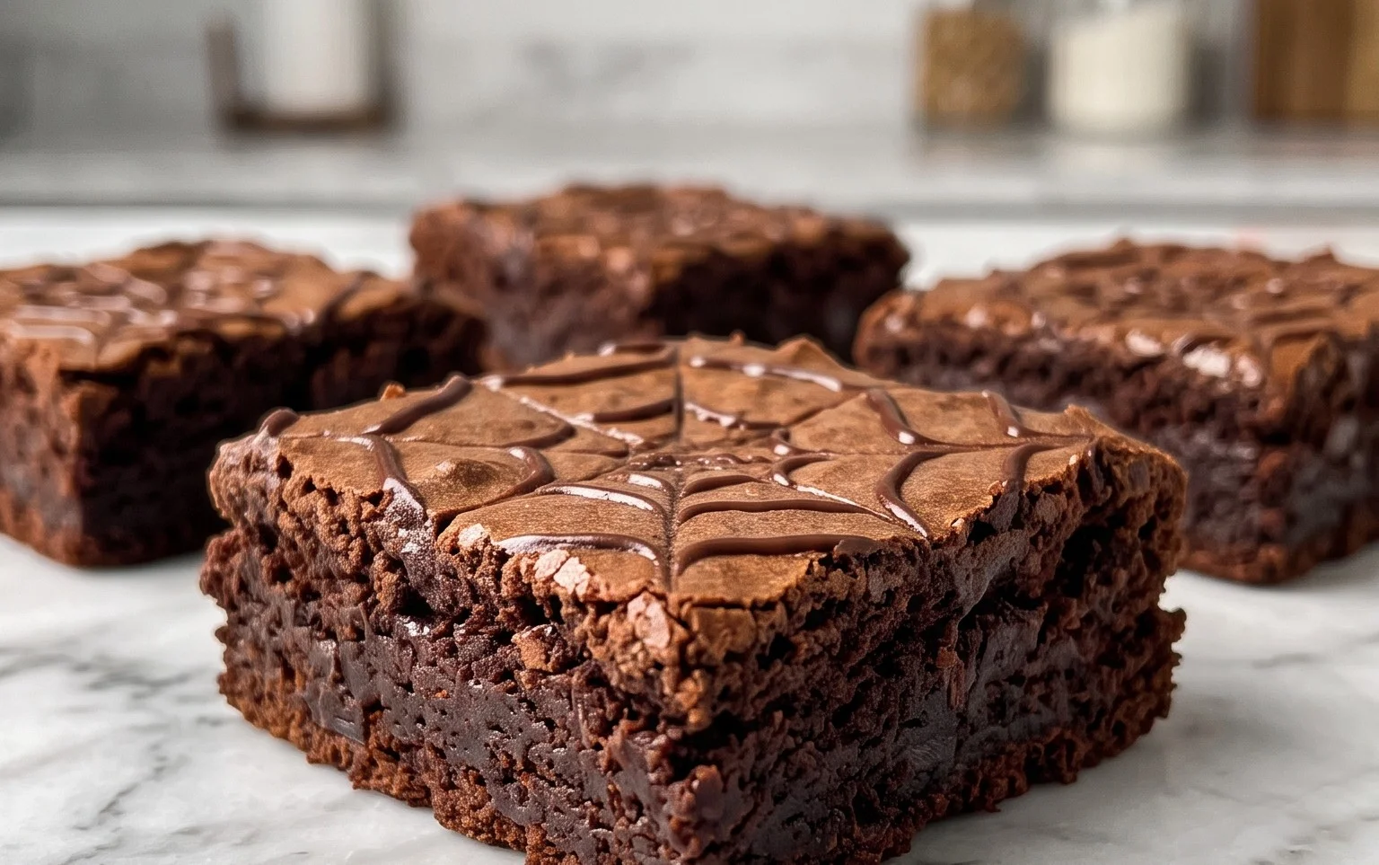 Brownies Toile d&rsquo;Araignée : Magie facile pour vos desserts
