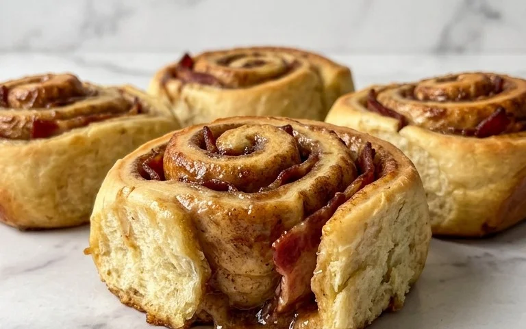 Rouleaux Cannelle Beef Bacon Érable Faciles : Douceur Savoureuse