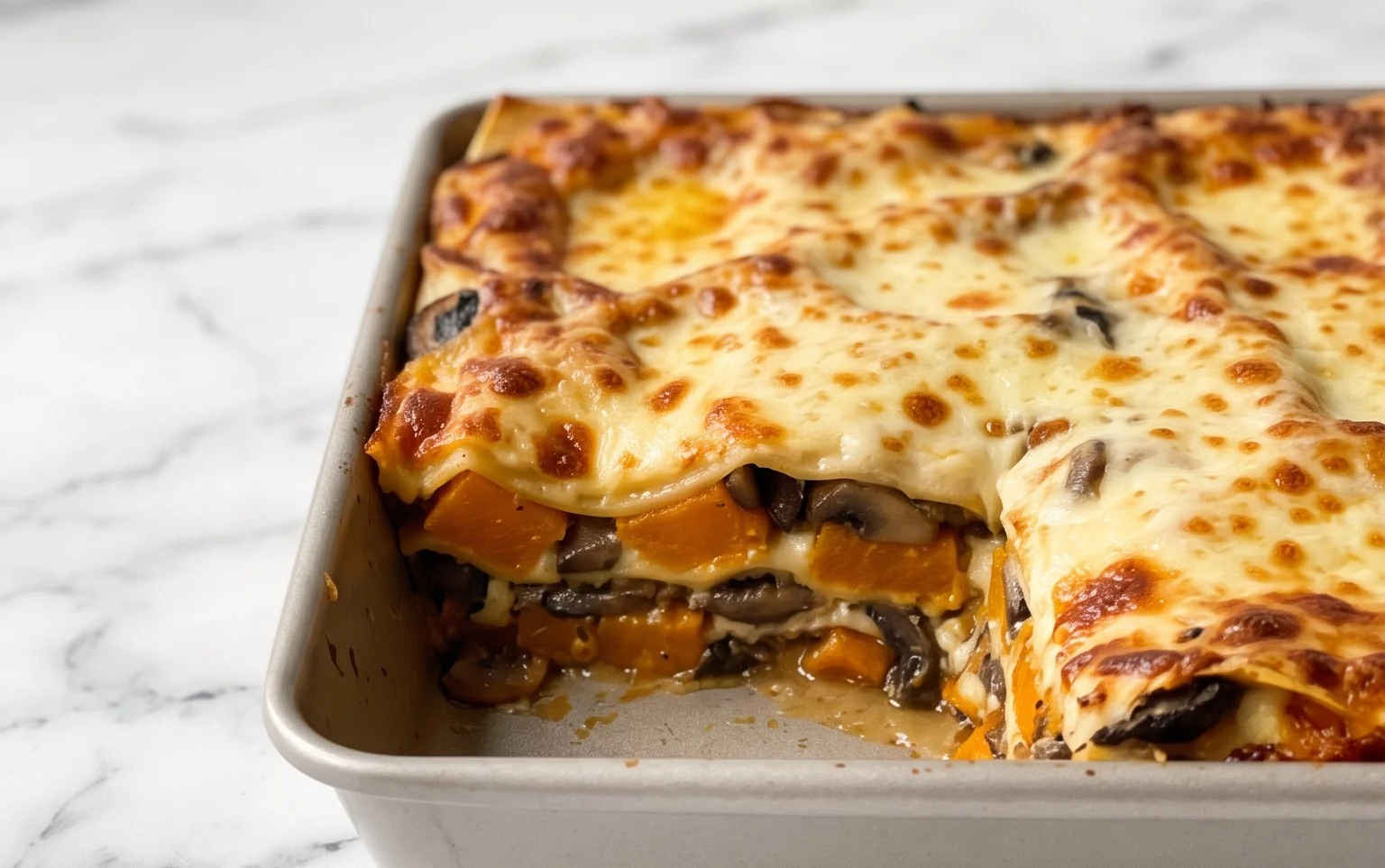 Lasagnes Butternut Champignons : Recette Végétarienne Facile