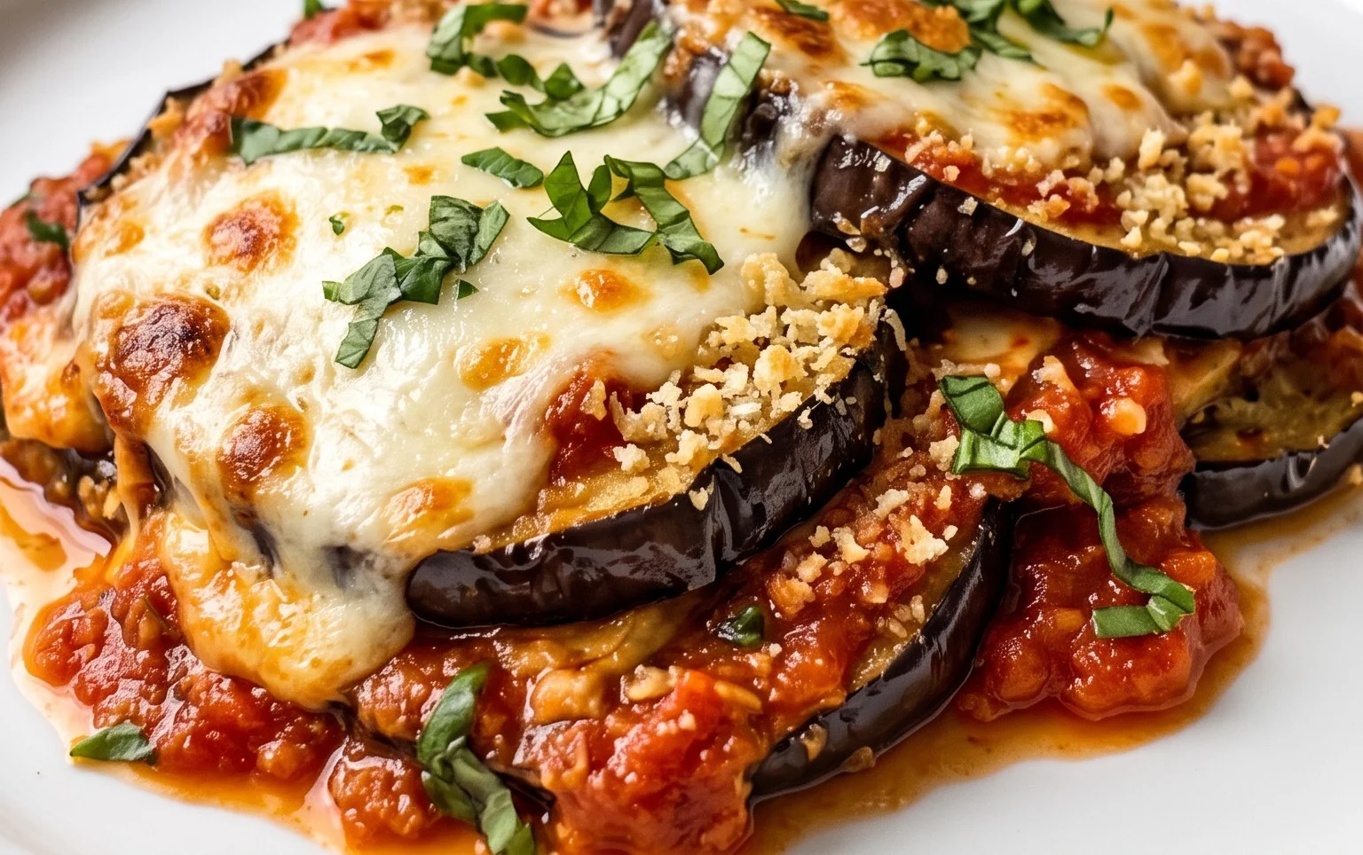 Roasted Eggplant Parmesan (Parmigiana di Melanzane)