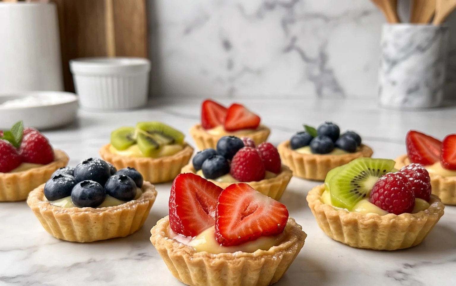 Mini Tartelettes aux Fruits: Élégance Miniature pour Occasions